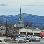 church on road